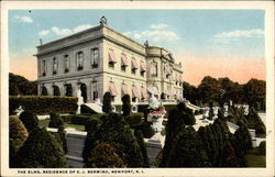 The Elms, Residence of E. J. Berwind Newport, RI Postcard Postcard