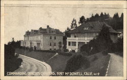 Commanding Officer's Quarters Fort McDowell, CA Postcard Postcard