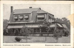 Commanding Officers Quarters, Edgewood Arsenal Postcard