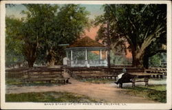 Band Stand at City Park Postcard