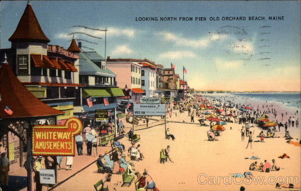 Looking North From Pier Old Orchard Beach Maine