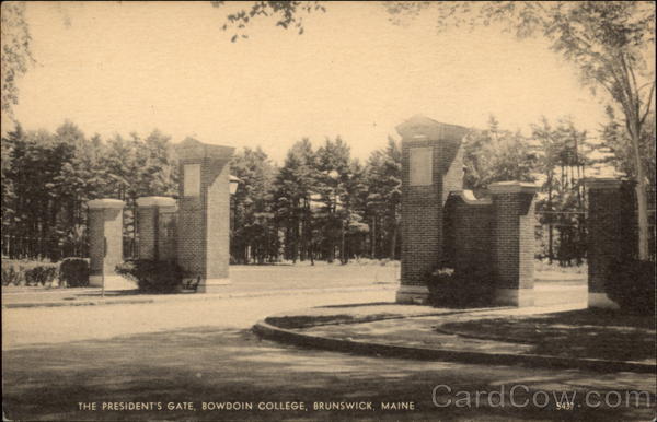 The President's Gate, Bowdoin College Brunswick Maine