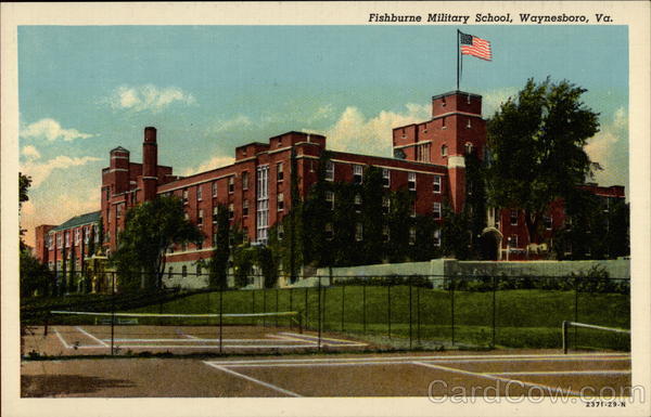 Fishburne Militar School, from tennis courts Waynesboro Virginia