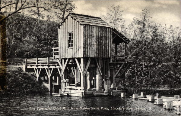 The Saw and Grist Mill, New Salem State Park Illinois