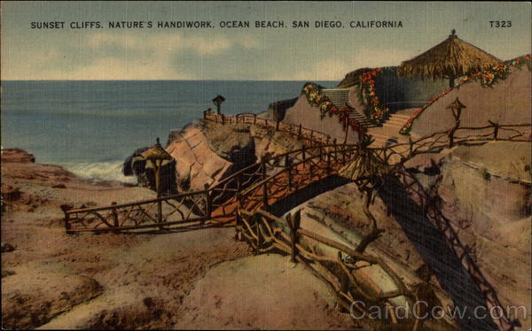 Sunset Cliffs at Ocean Beach San Diego California