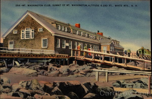 Mt. Washington Club at summit of of Mount Washington White Mountains New Hampshire