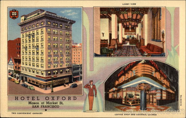 Hotel Oxford. Mason at Market St San Francisco California