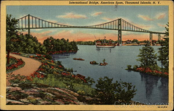 International Bridge, American Span Thousand Islands New York