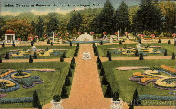 Italian Gardens at Veterans Hospital Canandaigua New York