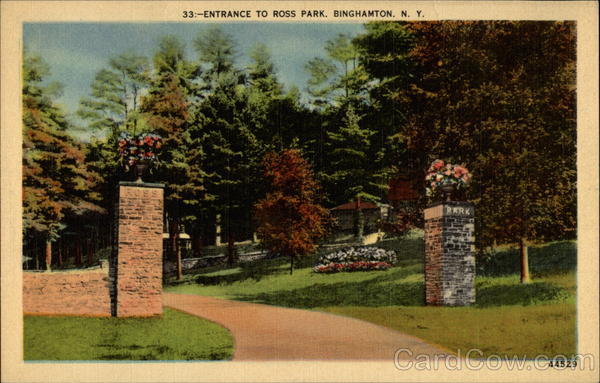 Entrance to Ross Park Binghamton New York
