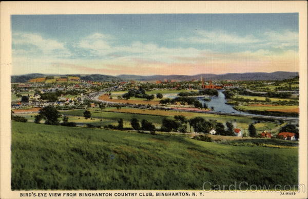 Bird's-Eye View From Binghamton Country Club New York