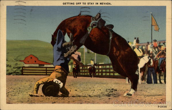 Getting off to Stay in Nevada Rodeos