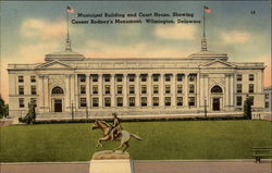 Municipal Building and Court House Postcard