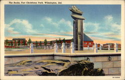 The Rocks at Fort Christiana Park Wilmington, DE Postcard Postcard