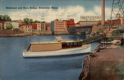 Biddeford and Saco Bridge Postcard