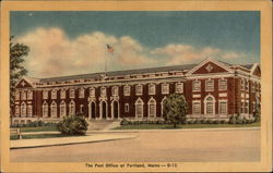 Post Office, colorized, from street Postcard