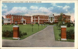 Webber Hospital and Nurses' Home Biddeford, ME Postcard Postcard