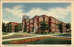 East High School, Wichita, Kansas Postcard