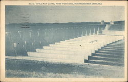 Spillway Gates, Fort Peck Dam, Northeastern Montana Postcard