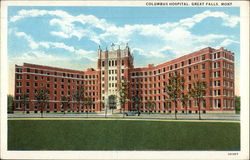 Columbus Hospital Great Falls, MT Postcard Postcard