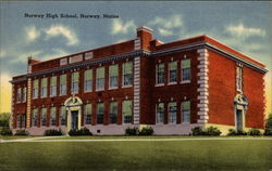 Norway High School Maine Postcard Postcard