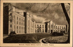 Barracks at Virgina Military Institute (sepia) Postcard