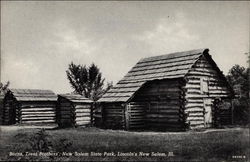 Trent Brothers' Barns at New Salem State Park, Lincoln country Illinois Postcard Postcard