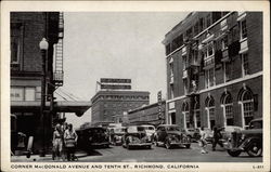 Corner MacDonald Avenue and Tenth St Postcard