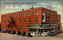 Hotel Lincoln On U.S. Highway No. 1 South Hill, VA Postcard Postcard