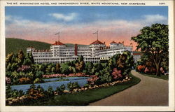 The Mt. Washington Hotel and Ammonoosuc River Postcard