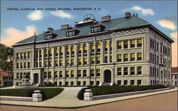 Central Classical High School Building Postcard