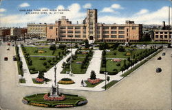 Chelsea Park and High School Postcard