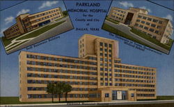 Parkland Memorial Hospital Postcard