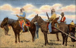 Shoshone Men in Ceremonial Attire Postcard