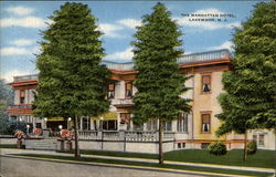 The Manhattan Hotel Lakewood, NJ Postcard Postcard