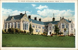 Main Building, Emma Willard School Troy, NY Postcard Postcard