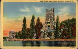 Alster Tower on Heart Island Thousand Islands, NY Postcard Postcard