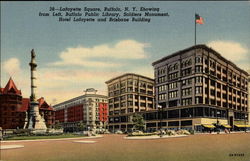 Lafayette Square Buffalo, NY Postcard Postcard