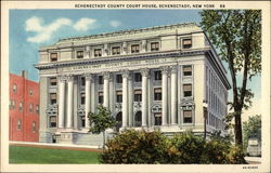 Schenectady County Court House New York Postcard Postcard