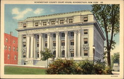 Schenectady County Court House New York Postcard Postcard