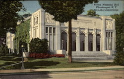 Norton Memorial Hall on Lake Chautauqua New York Postcard Postcard