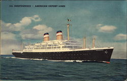 SS Independence American Export Lines Postcard