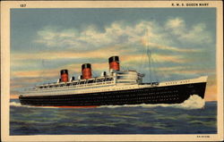 R. M. S. Queen Mary Postcard