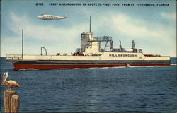 Ferry Hillsborough en route to Piney Point Postcard