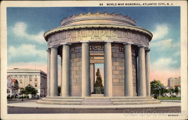 World War Memorial Atlantic City New Jersey