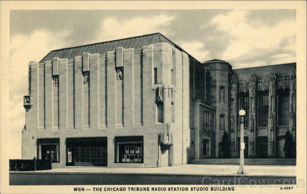 The Chicago Tribune Radio Station Studio Building Illinois