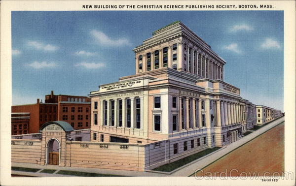 New Building of the Christian Science Publishing Society Boston Massachusetts