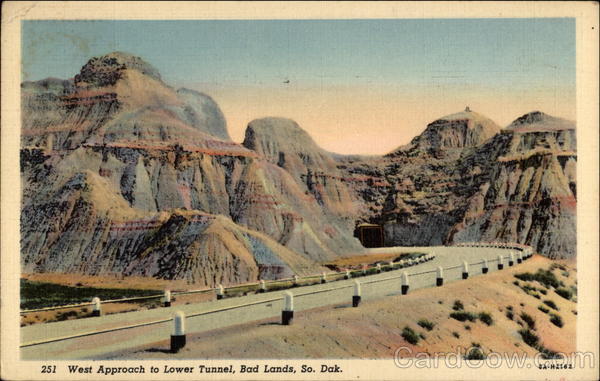 West Approach to Lower Tunnel Badlands National Park South Dakota