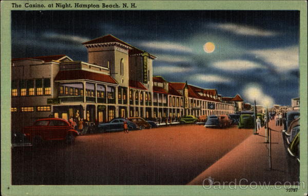 The Casino at Night Hampton Beach New Hampshire