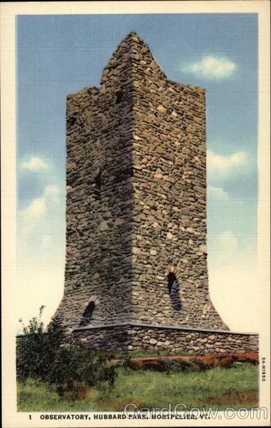 Observatory, Hubbard Park Montpelier Vermont